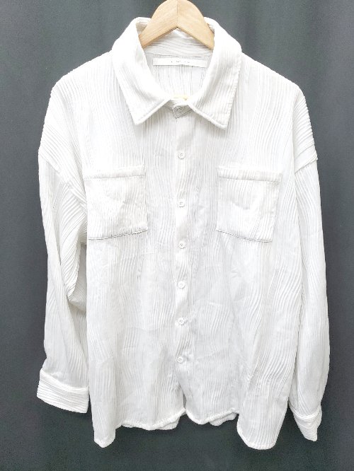 ◇ Θ Anchor Smith アンカー スミス 長袖 シャツ サイズM オフホワイト系 メンズ P 【中古】