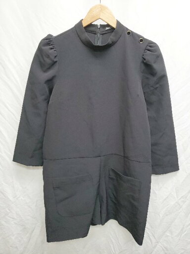 ◇ ⊂ ZARA ザラ 七分袖 ロンパース オールインワン サイズS ブラック レディース P 【中古】 ◇ ⊂ ZARA ザラ 七分袖 ロンパース オールインワン サイズS ブラック レディース P 【中古】