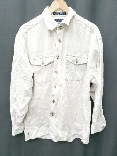 ◇ ⊇ COMMON MAN コーデュロイ 長袖 シャツ サイズL オフホワイト系 メンズ P 【中古】 ◇ ⊇ COMMON MAN コーデュロイ 長袖 シャツ サイズL オフホワイト系 メンズ P 【中古】