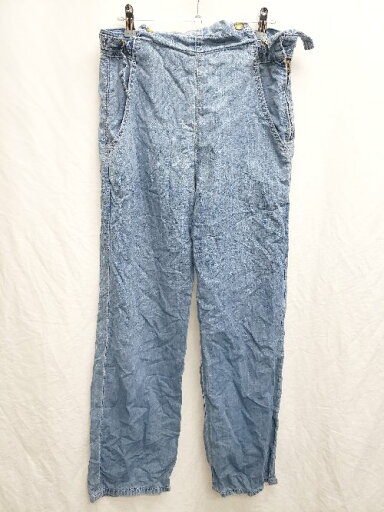 ◇ ⊂ SOMETHING サムシング サロペット サイズM ブルー レディース P 【中古】 ◇ ⊂ SOMETHING サムシング サロペット サイズM ブルー レディース P 【中古】