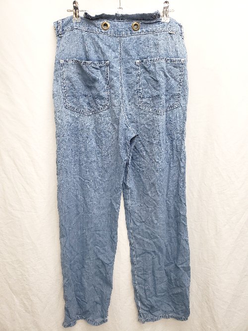 ◇ ⊂ SOMETHING サムシング サロペット サイズM ブルー レディース P 【中古】