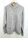 ◇ ⊇ THE SHOP TK ザショップティーケー ハイネック ジップアップ 長袖 ニット カーディガン サイズL グレー メンズ P 【中古】