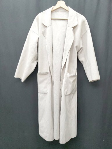◇ ⊇ ◎ GRL グレイル サイドスリット 長袖 コート サイズF ピンクベージュ系 レディース P 【中古】 ◇ ⊇ ◎ GRL グレイル サイドスリット 長袖 コート サイズF ピンクベージュ系 レディース P 【中古】