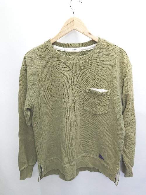 ◇ ⊇ Grand PARK グランドパーク 長袖 トレーナー サイズ46(M) カーキ系 メンズ P 【中古】