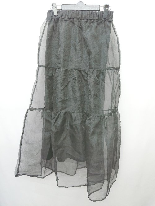 ◇ ◎　⊂ LOWRYS FARM ローリーズファーム ロング丈 ティアード スカート F ブラック レディース P 【中古】