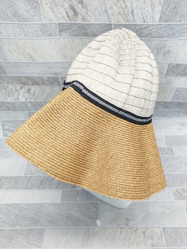 ◇ ⊂ TREASURE TOPKAPI ペーパー 切替 つば広 ハット 帽子 ベージュ サイズ56.0~57.5cm レディース P 【中古】 ◇ ⊂ TREASURE TOPKAPI ペーパー 切替 つば広 ハット 帽子 ベージュ サイズ56.0~57.5cm レディース P 【中古】