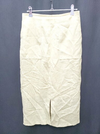 ◇ ⊂ NOLLEY'S ノーリーズ フロントスリット 膝下丈 台形 スカート サイズ40 イエロー レディース P 【中古】 ◇ ⊂ NOLLEY'S ノーリーズ フロントスリット 膝下丈 台形 スカート サイズ40 イエロー レディース P 【中古】