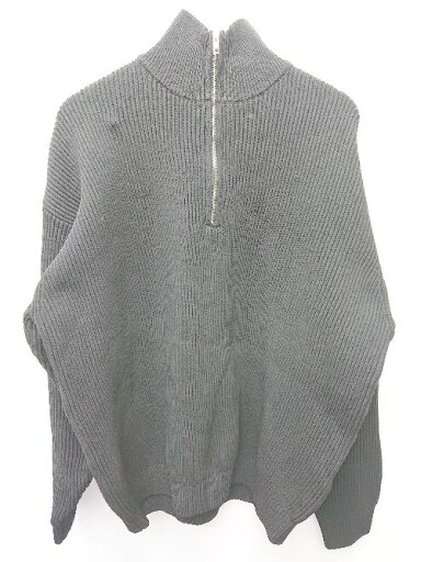 ◇ ⊇ BARK MANHATTAN バークマンハッタン ハーフジップ 長袖 ニット セーター サイズM ブラック メンズ P 【中古】 ◇ ⊇ BARK MANHATTAN バークマンハッタン ハーフジップ 長袖 ニット セーター サイズM ブラック メンズ P 【中古】
