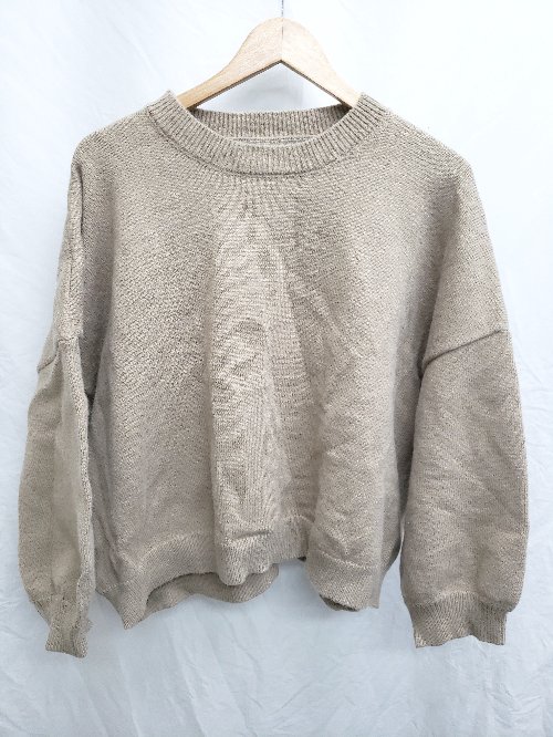 ◇ ⊇ Futier land フューティアランド 長袖 ニット セーター サイズF ベージュ レディース P 【中古】