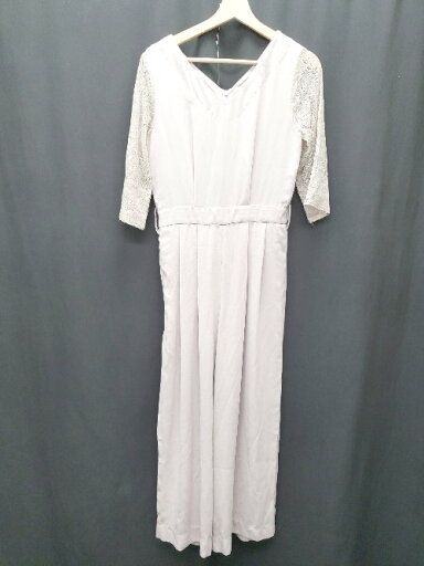 ◇ ◎ Θ JEANASIS ジーナシス 七分袖 オールインワン サイズF ライトグレー レディース P 【中古】 ◇ ◎ Θ JEANASIS ジーナシス 七分袖 オールインワン サイズF ライトグレー レディース P 【中古】