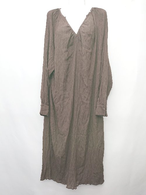 ◇ ⊂ SENSE OF PLACE by URBAN RESEARCH 長袖 膝下丈 ワンピース サイズOne ブラウン レディース P 【中古】