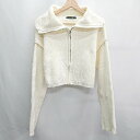 ◇ ⊇ w closet ダブルクローゼット 長袖 パーカー サイズF ホワイト系 レディース E 【中古】