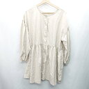 ◇ ⊇ LOWY BY CORNERS 長袖 チュニック サイズM ベージュ レディース E 【中古】