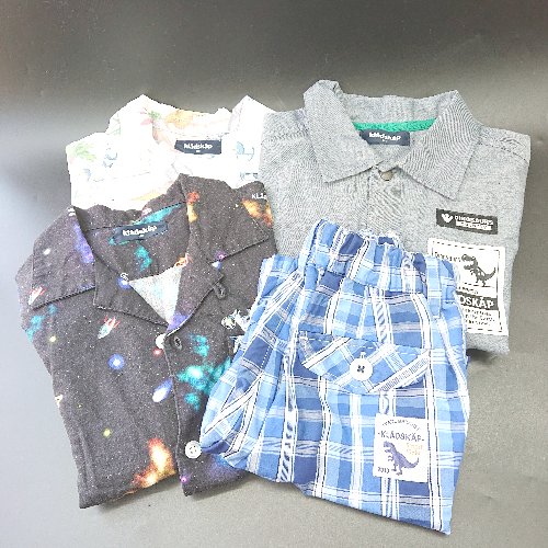 ◇ Θ 《 kladskap まとめ売り4点セット キッズ シャツ ハーフパンツ 半袖シャツ 男の子 》 E 【中古】