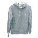 ◇ ⊇ Champion チャンピオン ブランドロゴ刺繡 長袖 パーカー サイズM ネイビー メンズ レディース E 【中古】