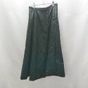 ◇ Θ Ray BEAMS リバーシブル キルト ロング丈 フレア スカート サイズ1 ブラック パープル レディース E 【中古】(4)