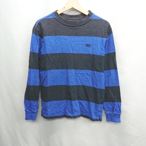 ◇ ⊇ CANTERBURY カンタベリー コットン100% 長袖 ロンT サイズS ネイビー系 レディース E 【中古】