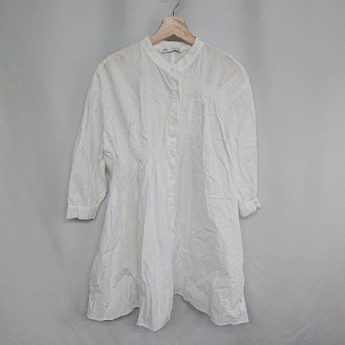 ◇ ⊂ ZARA ザラ 長袖 膝丈 ワンピース サイズUSA/S ホワイト レディース E 【中古】 ◇ ⊂ ZARA ザラ 長袖 膝丈 ワンピース サイズUSA/S ホワイト レディース E 【中古】