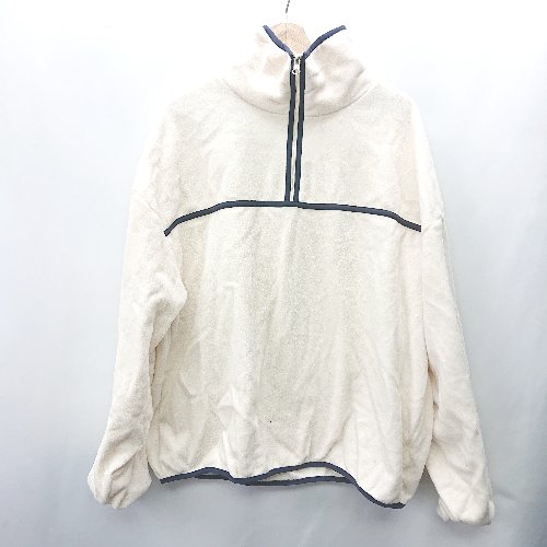 ◇ ⊇ apres jour mignon アプレジュールミニョン 長袖 ハーフジップフリース サイズLL アイボリー レディース E 【中古】 ◇ ⊇ apres jour mignon アプレジュールミニョン 長袖 ハーフジップフリース サイズLL アイボリー レディース E 【中古】