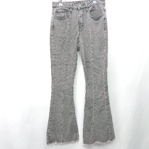 ◇ Θ COCOMOMO ココモモ コットン系 ブーツカットパンツ サイズM グレー レディース E 【中古】