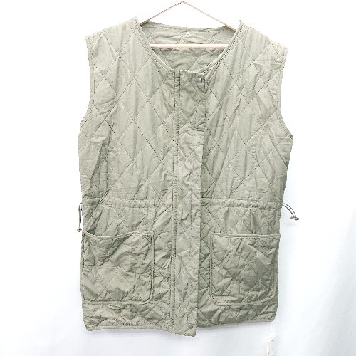 ◇ ◎●未使用● ⊇ GRL グレイル キルティングチュニック サイズF カーキ系 レディース E 【中古】