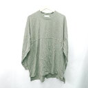 ◇ ⊇ FREAK'S STORE フリークスストア スリット加工 長袖 トレーナー サイズF カーキ メンズ レディース E 【中古】