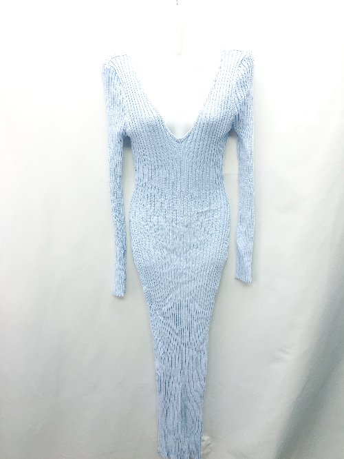 ◇ ⊂ HERA ヘラ 半袖 ロング ワンピース サイズM ブルー レディース E 【中古】