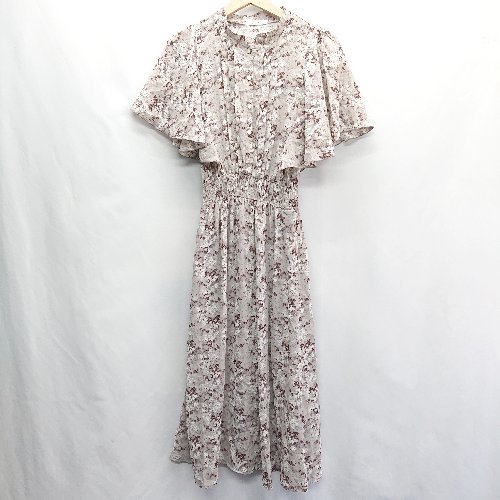 ◇ ⊂ mily bilet ミウィビレット 総柄 半袖 膝下丈 ワンピース サイズM ブラウン系 レディース E 【中古】 ◇ ⊂ mily bilet ミウィビレット 総柄 半袖 膝下丈 ワンピース サイズM ブラウン系 レディース E 【中古】