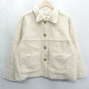 ◇ ⊇ E hyphen world gallery 長袖 ボアジャケット サイズF アイボリー レディース E 【中古】