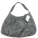◇ Θ ◎●未使用● Aunt Marie's アントマリーズ ギャザー加工 ハンドバッグ ブラック レディース E 【中古】