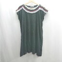 ◇ ⊂ bulle de savon ビュル デ サボン 首周り装飾 半袖 シャツ サイズM ブラック レディース E 【中古】