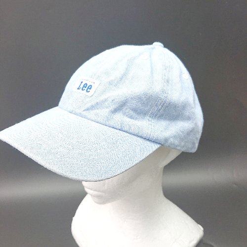 ◇ Θ Lee リー ブランドタグ付き デニム生地 キャップ ライトブルー サイズ57-59 レディース E 【中古】