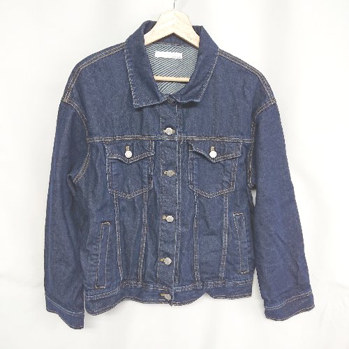 ◇ Θ Aunt Marie's アントマリーズ ワンウォッシュ 長袖 ジージャン サイズM ネイビー レディース E 【中古】 ◇ Θ Aunt Marie's アントマリーズ ワンウォッシュ 長袖 ジージャン サイズM ネイビー レディース E 【中古】