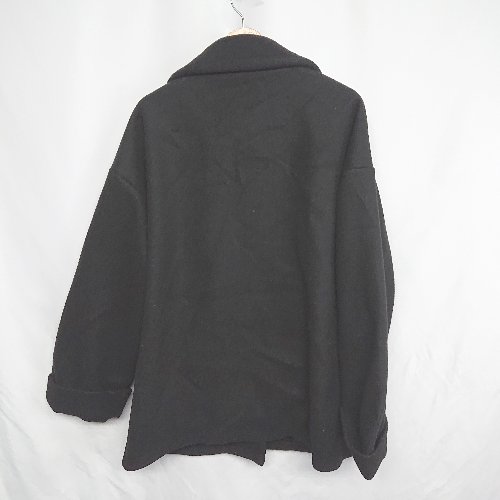 ■ ⊇ unrelaxing アンリラクシング 長袖 ロングコート サイズF ブラック メンズ レディース E 【中古】