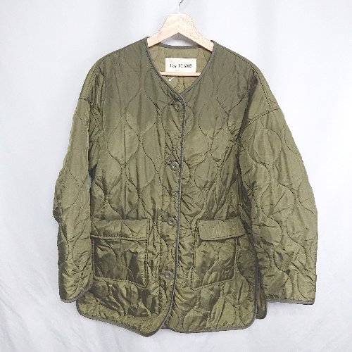 ◇ ⊇ Ray BEAMS レイ ビームス 長袖 キルティングジャンパー サイズF カーキ系 レディース E 【中古】