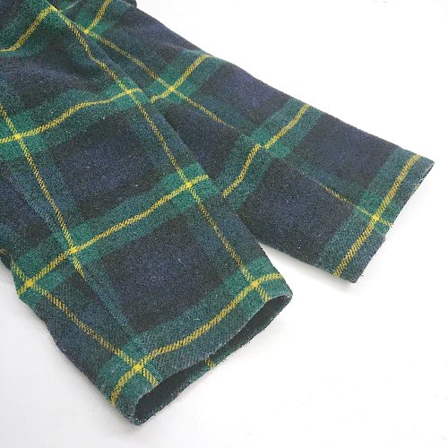 ◇ ⊇ mikihouse ミキハウス キッズ タータンチェック 長袖 セーターコート サイズM ネイビー系 男の子 E 【中古】