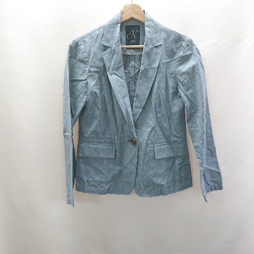 ◇ ⊇ NATURAL BEAUTY BASIC 長袖 テーラードジャケット サイズM ブルー系 レディース E 【中古】