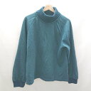 ◇ ⊇ PAGEBOY ページボーイ ALICIA コットン系 ハイネック 長袖 パーカー サイズM グリーン レディース E 【中古】