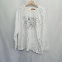 ◇ ⊂ 餃子の王将 ギョウザノオウショウ コットン100% 長袖 Tシャツ サイズM ホワイト メンズ E 【中古】
