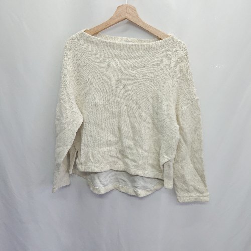 ◇ ⊇ URBAN RESEARCH DOORS アーバンリサーチ ボートネック 長袖 ニット サイズF オフホワイト レディース E 【中古】