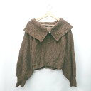 ◇ ⊇ Heather ヘザー ハイネック 長袖 ニット サイズM ブラウン レディース E 【中古】|詳細画像