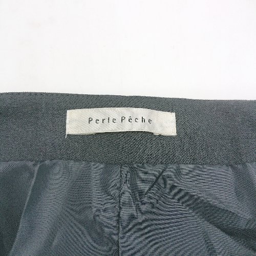 ◇ Θ Perle Peche　ペルルペッシュ ノースリーブ サロペット サイズM ネイビー系 レディース E 【中古】