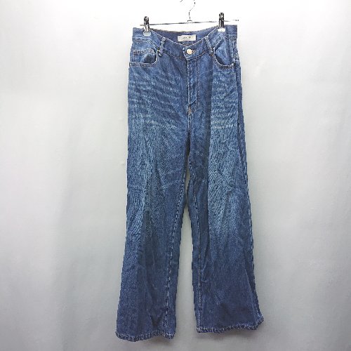 ◇ Θ any FAM エニィファム ワイドデニムパンツ サイズ3 ブルー レディース E 【中古】 ◇ Θ any FAM エニィファム ワイドデニムパンツ サイズ3 ブルー レディース E 【中古】