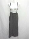 ◇ ⊇ SENSE OF PLACE by URBAN RESEARCH 2WAY サスペンダー ロング 台形 スカート サイズF グレー レディース E 【中古】