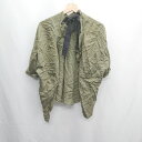 ◇ ⊂ The Virgnia バックリボン 七分袖 シャツ サイズ900 カーキ ブラック レディース E 【中古】(4)