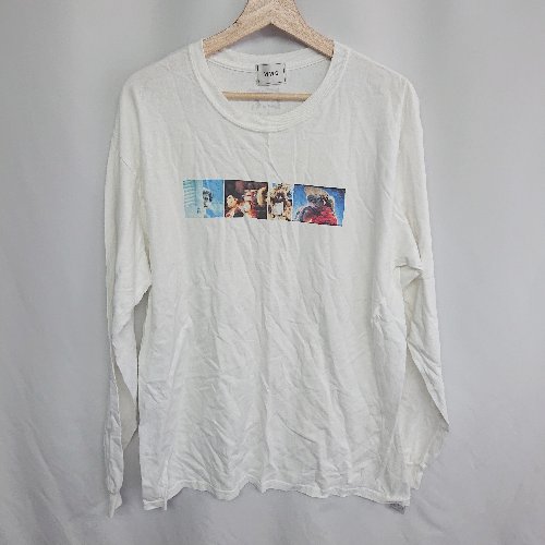 ◇ ⊂ WHO'S WHO gallery フーズフーギャラリー E.T. 長袖 Tシャツ サイズF ホワイト レディース メンズ E 【中古】