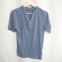 ◇ ⊂ MADE TO HEART REAL MASTERS ハーフボタン 半袖 Tシャツ サイズM ネイビー系 レディース E 【中古】