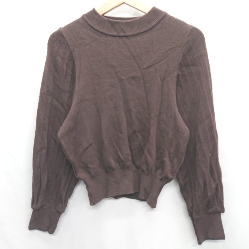 ◇ ⊇ PUBLIC TOKYO 長袖 ニットトップス サイズFREE ダークブラウン レディース E 【中古】 ◇ ⊇ PUBLIC TOKYO 長袖 ニットトップス サイズFREE ダークブラウン レディース E 【中古】