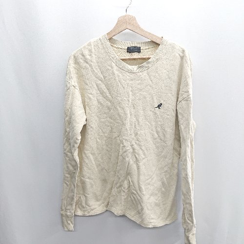 ◇ ⊇ KANGOL　カンゴール コットン100% 長袖 ロンT サイズM ベージュ レディース E 【中古】