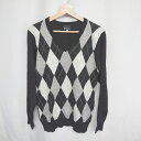 ◇ ⊇ THE SHOP TK ザ ショップ ティーケー アーガイル柄 長袖 セーター サイズL ブラック系 メンズ E 【中古】